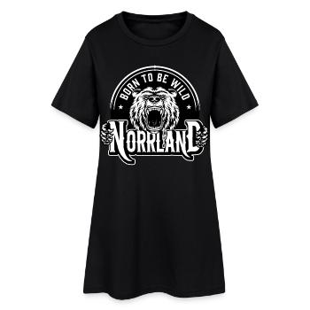 Born to be wild Norrland - Robe T-shirt Femme - noir - Devant
