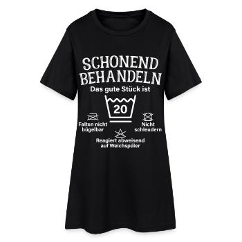 Schonend Behandeln Zwanzig Geschenk 20. Geburtstag - Frauen T-Shirt-Kleid - Schwarz - Vorne