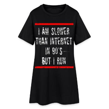Coureurs lents course cadeau de course - Robe T-shirt Femme - noir - Devant