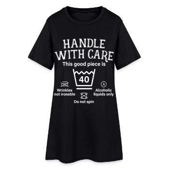 Manipuler avec soin quarante cadeau 40e anniversaire - Robe T-shirt Femme - noir - Devant