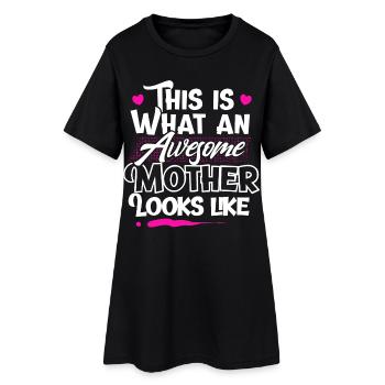 Maman Mère - Robe T-shirt Femme - noir - Devant