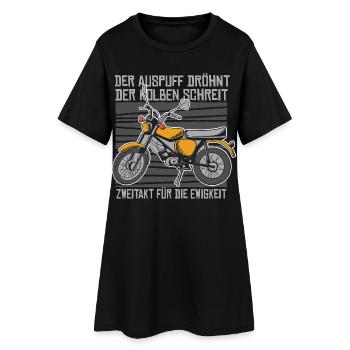 Ost Moped S51 - Frauen T-Shirt-Kleid - Schwarz - Vorne