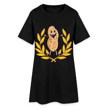 Couronne de laurier bébé cacahuète naissance anniversaire enfants - Robe T-shirt Femme - noir - Devant