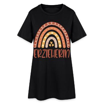 Institutrice de maternelle Regenbogen - Robe T-shirt Femme - noir - Devant