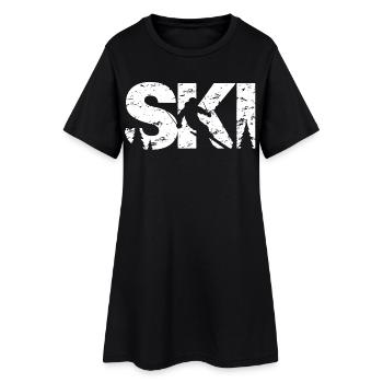 Ski - Robe T-shirt Femme - noir - Devant