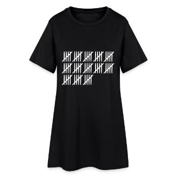 65 anniversaire Liste-barres - 65 ans - Robe T-shirt Femme - noir - Devant