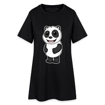 Panda Ours Panda Baby - Robe T-shirt Femme - noir - Devant