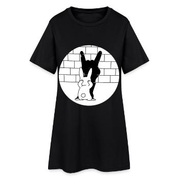 Méchant lapin de Pâques lapin de Pâques prison Rock musique - Robe T-shirt Femme - noir - Devant