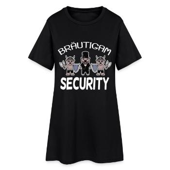 Bräutigam Security Wikinger - Frauen T-Shirt-Kleid - Schwarz - Vorne