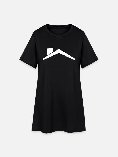 Maison toit - Robe T-shirt Femme - noir