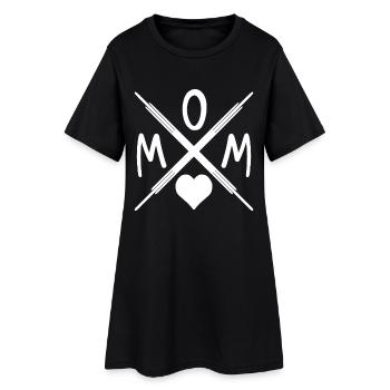 Maman - Maman - Maman - Robe T-shirt Femme - noir - Devant