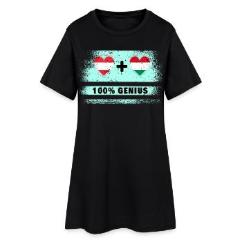 Autriche et Hongrie 100 % Genial / Cadeau - Robe T-shirt Femme - noir - Devant