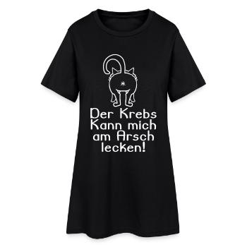 Kampf gegen Krebs - Frauen T-Shirt-Kleid - Schwarz - Vorne