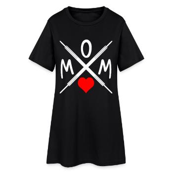 Maman - Maman - Maman - Robe T-shirt Femme - noir - Devant
