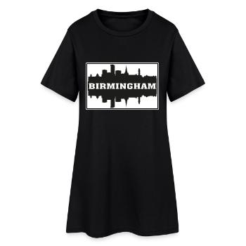 Birmingham Angleterre Voyage Souvenir Skyline Silhoue - Robe T-shirt Femme - noir - Devant
