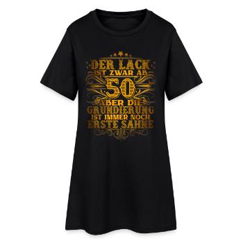 50. Geburtstag Lustiger Spruch - Frauen T-Shirt-Kleid - Schwarz - Vorne