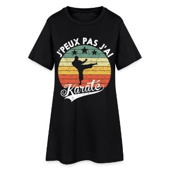 J'Peux pas J'ai karaté Cadeau Pour Amateurs - Robe T-shirt Femme - noir - Devant