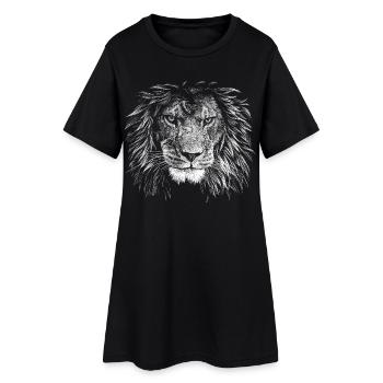 Lion - Robe T-shirt Femme - noir - Devant