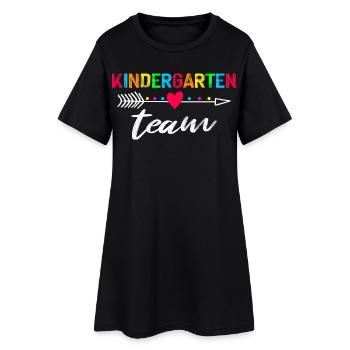 équipe de maternelle - Robe T-shirt Femme - noir - Devant