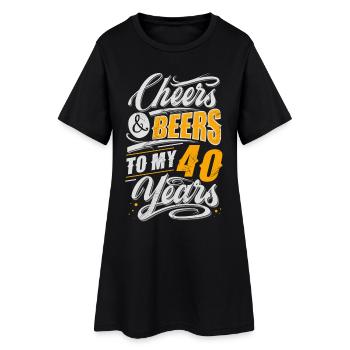 40e anniversaire des amateurs de bière - Robe T-shirt Femme - noir - Devant