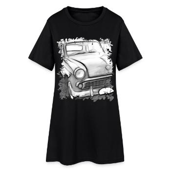 Moskvitch - Frauen T-Shirt-Kleid - Schwarz - Vorne