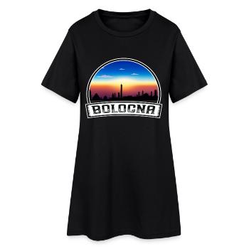 Bologne Italie Skyline Vintage Sunset Voyage Souven - Robe T-shirt Femme - noir - Devant