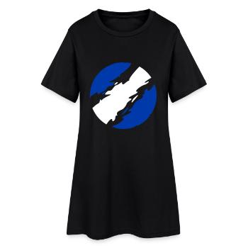 Grèce - Robe T-shirt Femme - noir - Devant