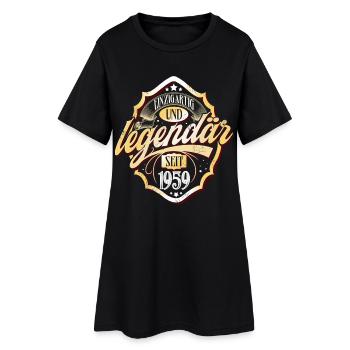 1959 Geburtstag Baujahr Legende - Frauen T-Shirt-Kleid - Schwarz - Vorne