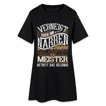 Meister Meistertitel Meisterprüfung Meisterbrief - Frauen T-Shirt-Kleid - Schwarz - Vorne