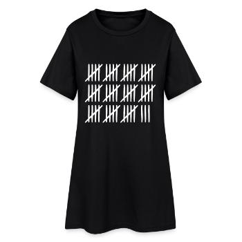 58 birthday tally sheet - 58 years old - Women’s T-Shirt Dress - black - Front