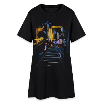 Architecture Abstraite - Robe T-shirt Femme - noir - Devant
