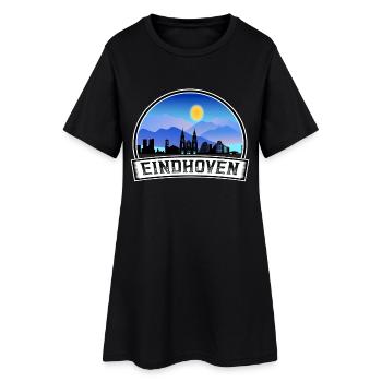 Eindhoven Pays-Bas Skyline Vintage Sunset Trave - Robe T-shirt Femme - noir - Devant