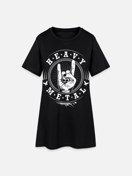 Heavy Metal - Headbanger - Women’s T-Shirt Dress - black