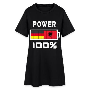 Allemagne et Albanie Power 100% - Robe T-shirt Femme - noir - Devant