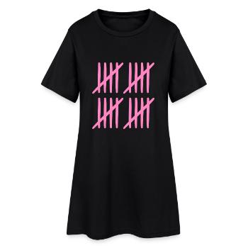 20 ans liste-traits 20 ans - Robe T-shirt Femme - noir - Devant