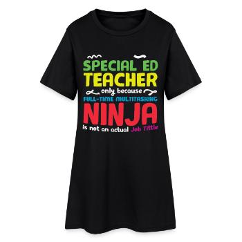 Professeur spécial Ed Autism Ninja - Robe T-shirt Femme - noir - Devant