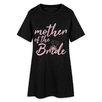 Mère de la mariée Fête des mères - Robe T-shirt Femme - noir - Devant