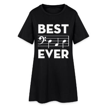 Meilleurs accords de notes musicales de papa - Robe T-shirt Femme - noir - Devant