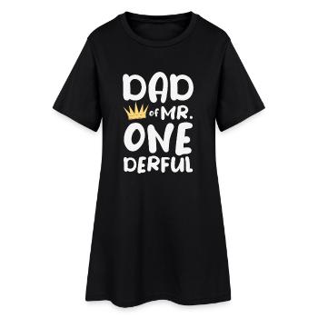 Papa de M. One-Derful Cadeau de la fête des pères - Robe T-shirt Femme - noir - Devant