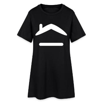 Toit - Robe T-shirt Femme - noir - Devant