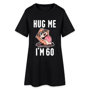 60 birthday - 60 years - hug - Women’s T-Shirt Dress - black - Front