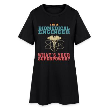 Lustiges Biomedizintechnik-Zitat für Biomedizin - Frauen T-Shirt-Kleid - Schwarz - Vorne