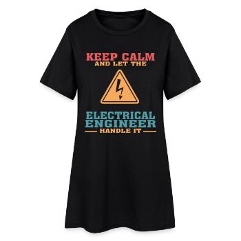 Lustiges Elektrotechnik-Zitat für Elektrotechnik - Frauen T-Shirt-Kleid - Schwarz - Vorne