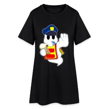 Geist Polizist Strafzettel Polizei - Frauen T-Shirt-Kleid - Schwarz - Vorne