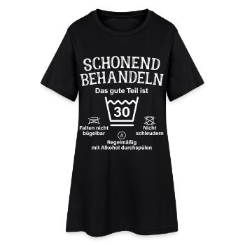 Schonend Behandeln Männer Geschenk 30. Geburtstag - Frauen T-Shirt-Kleid - Schwarz - Vorne