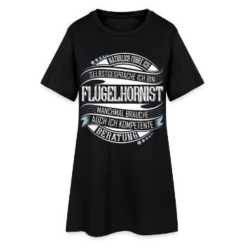 Flügelhornist - Frauen T-Shirt-Kleid - Schwarz - Vorne