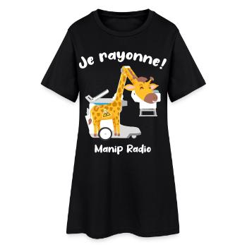 Je rayonne Manip radio Girafe Radiologie médicale - Robe T-shirt Femme - noir - Devant