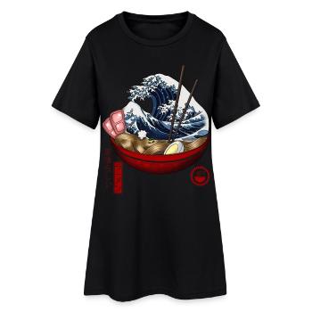 super ramen - Robe T-shirt Femme - noir - Devant