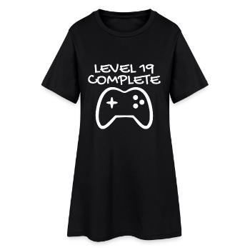 19th Birthday - Gamer 19 - 19 Years Gift - Women’s T-Shirt Dress - black - Front