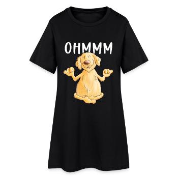 Ohmmm Golden Retriever Yoga I Chiens Comic - Robe T-shirt Femme - noir - Devant